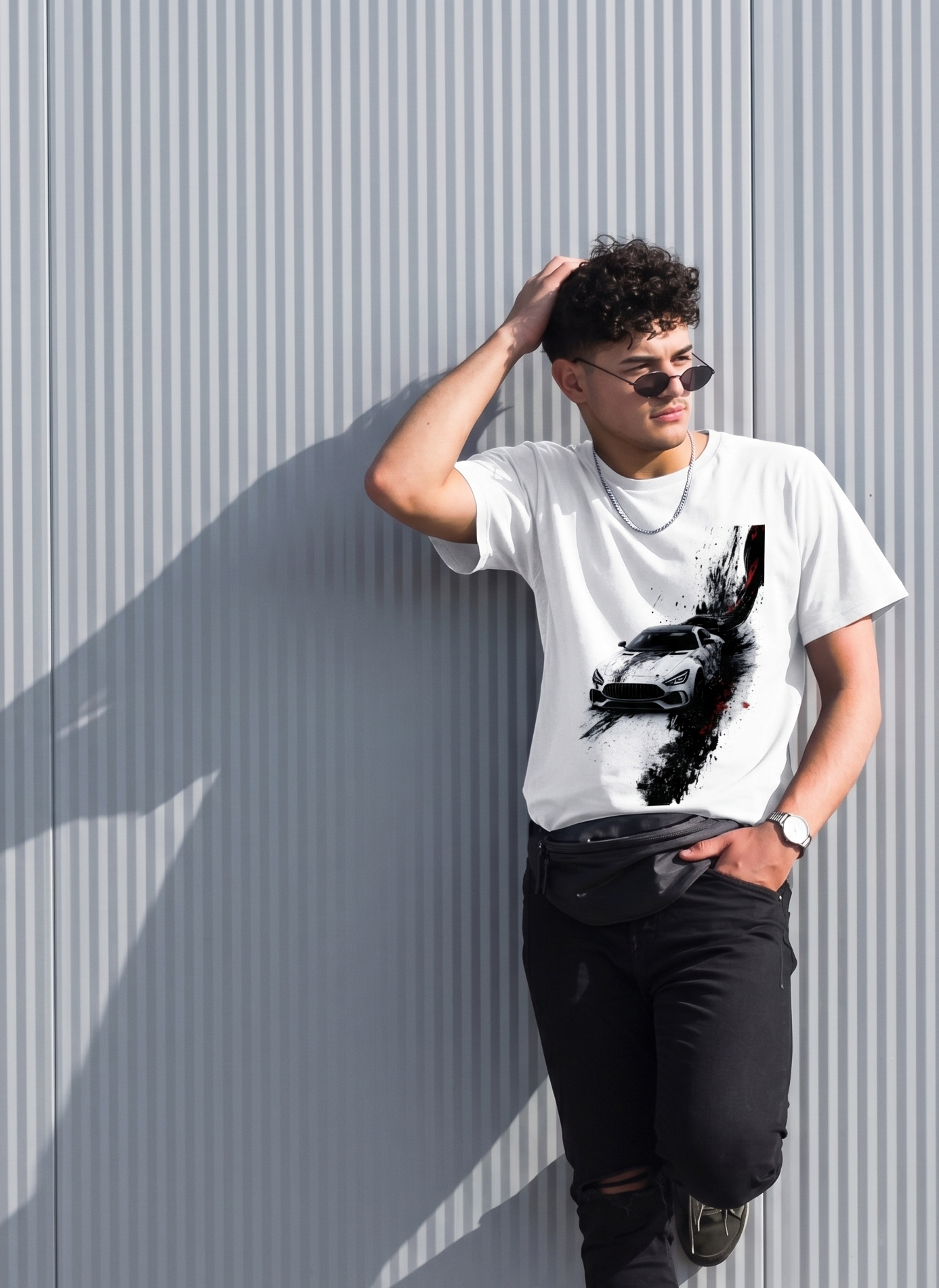 BMW car Printed T-shirt