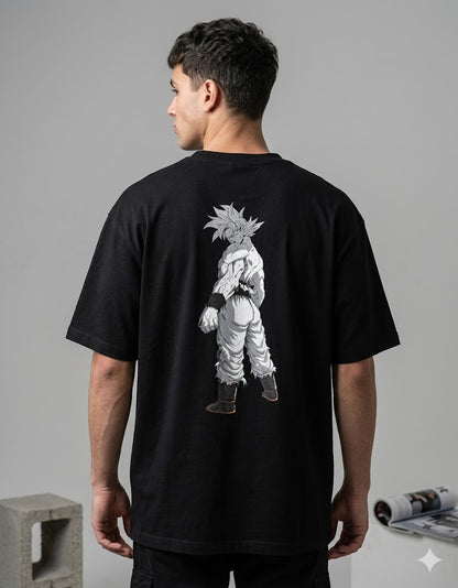 Goku Anime Graphic T-Shirt, Black, Cotton, Comfortable Fit, Unisex