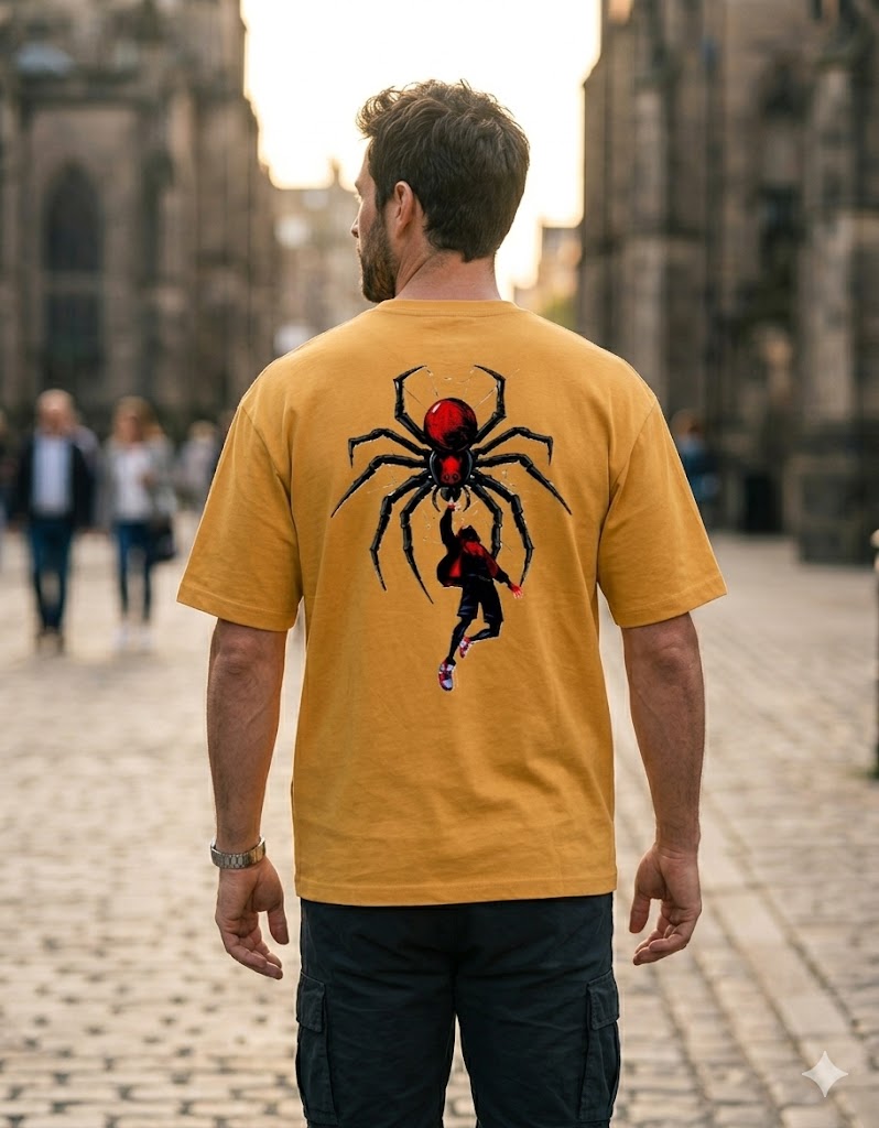 Spiderman Printed Cotton blend T-shirt.