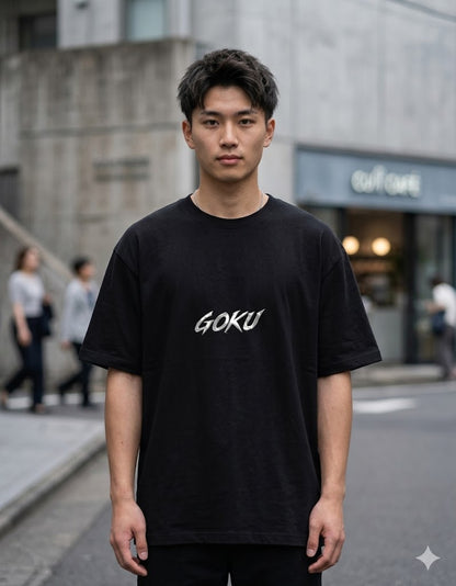Goku Anime Graphic T-Shirt, Black, Cotton, Comfortable Fit, Unisex