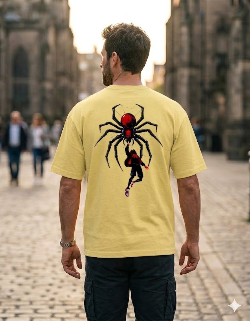 Spiderman Printed Cotton blend T-shirt.